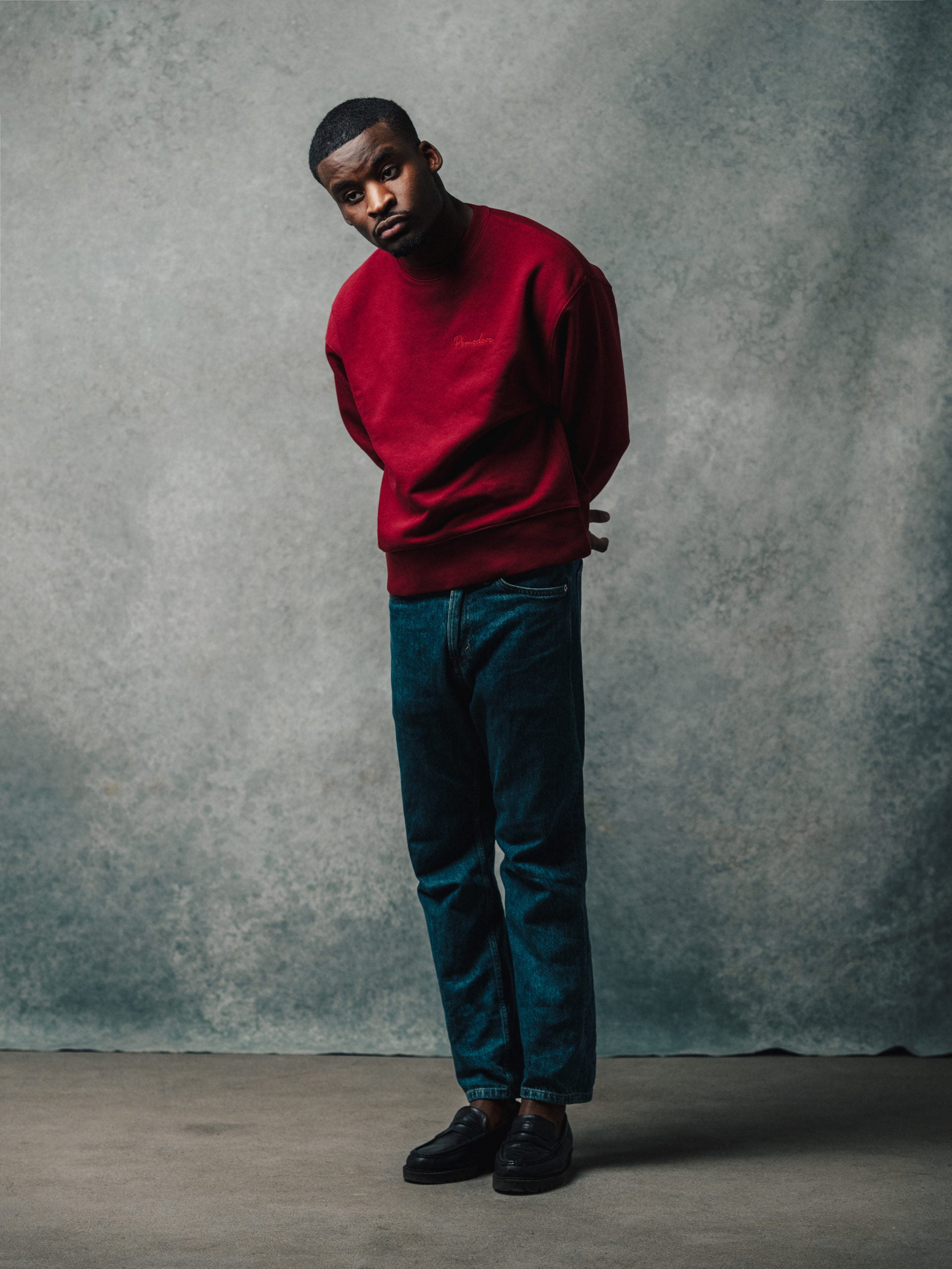Rosso Zak – Pull oversize en coton bio