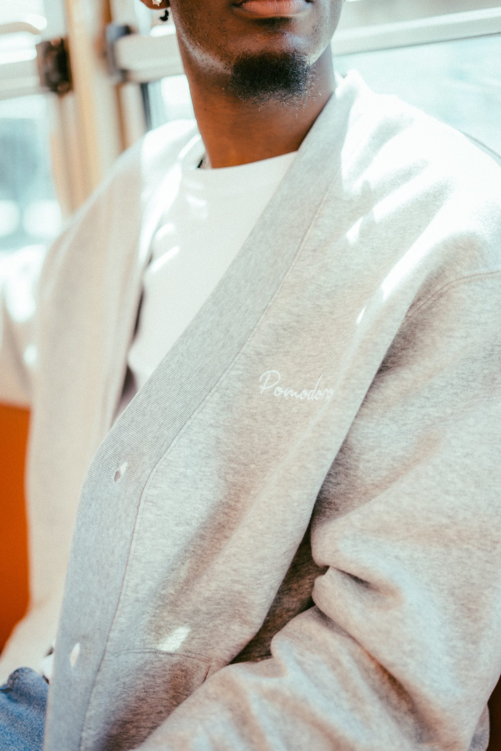Dani Gris – Cardigan oversize en coton bio